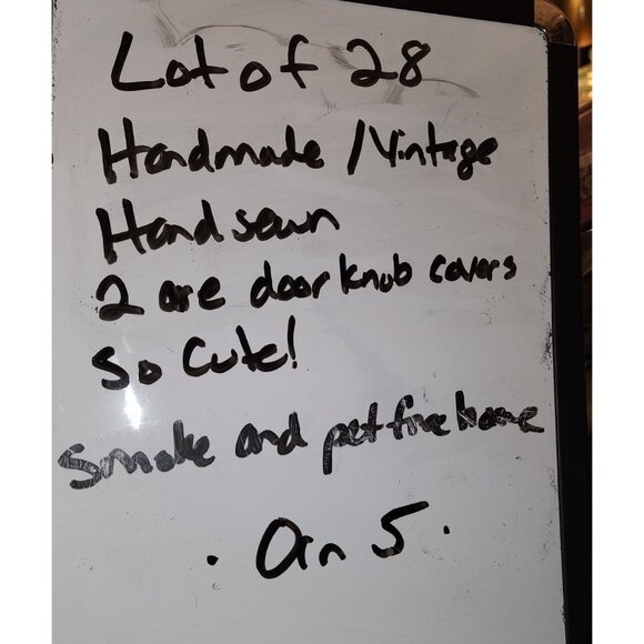 Crocheted Christmas Ornaments Set Of 28 Handmade Decor Wreaths Santa Stockings T - Picture 13 of 13